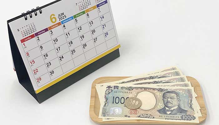 カレンダーとお金
