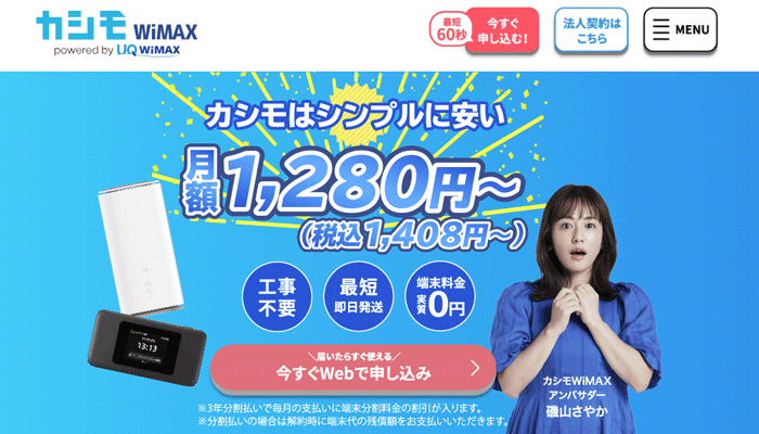 カシモWiMAX LP画像