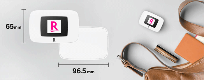 Rakuten WiFi Pocketのサイズとデザイン画像