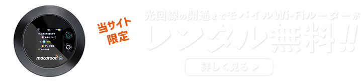 開通前モバイルWi-Fiレンタルサービス