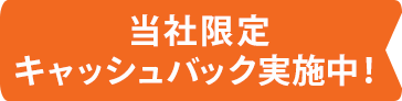 auひかりのお申し込みで、当社限定キャッシュバック実施中！
