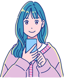 スマホを操作する女の子
